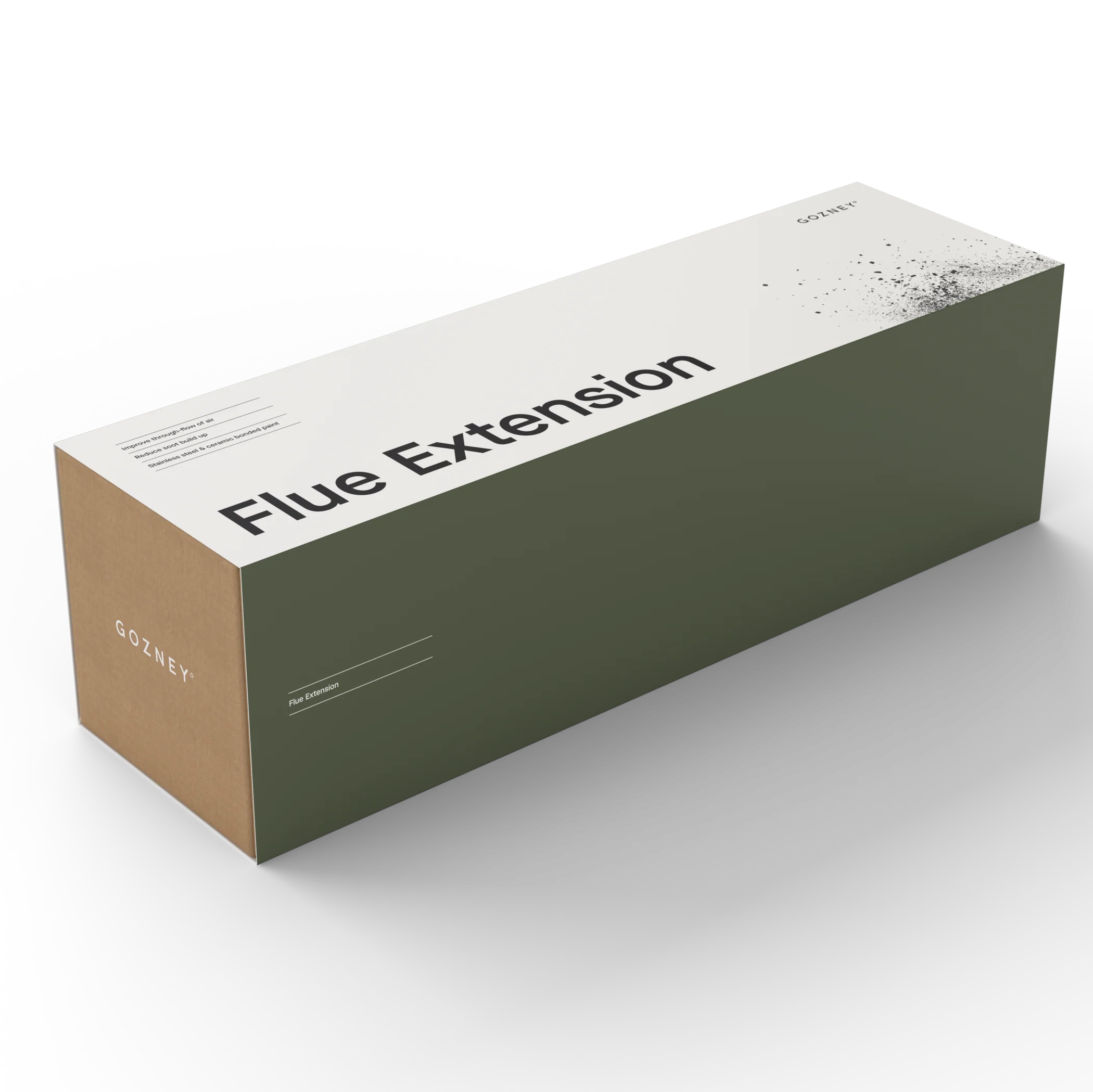 Box labeled 'Flue Extension' on a white background