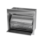 gas braai unit with dome stainless steel design