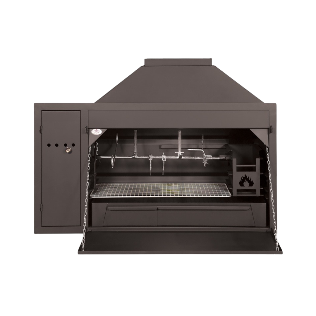 1200 super deluxe spit braai for rotisserie and braai cooking