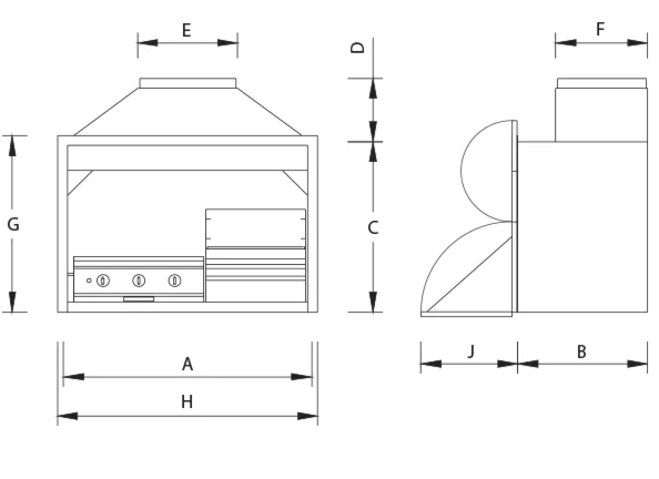 1500 combo braai info diagram, outdoor barbecue solution