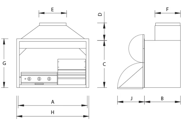 1500 combo electric fireplace dimensions and installation details