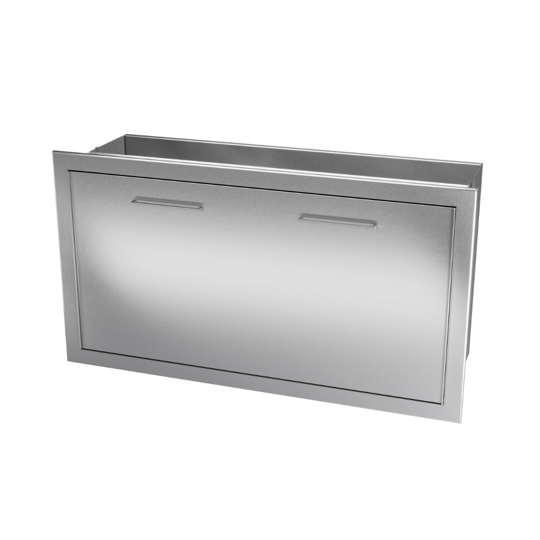 Outdoor steel gas grill with dome lid modern design