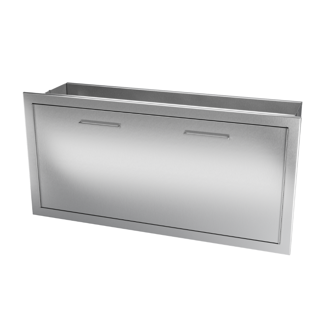 Outdoor steel gas grill with dome lid modern design