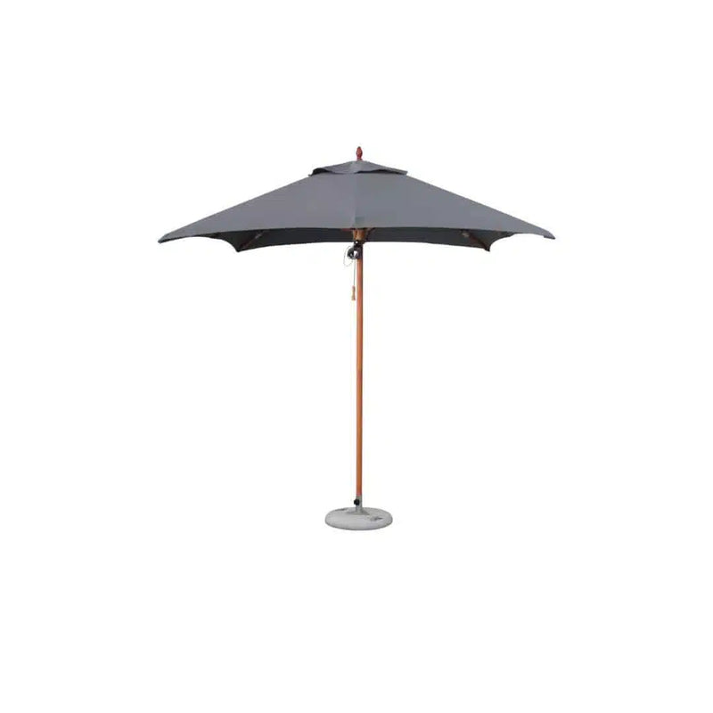Hydro Fire 2.2m Square (8) Charcoal Classic Parasol (excludes Medium Base)