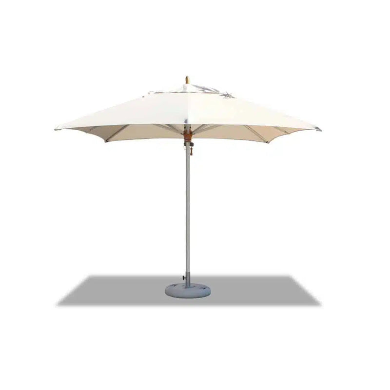 Hydro Fire 2m Square Ecru Aluminium Corpzone Parasol (excludes Small Base)