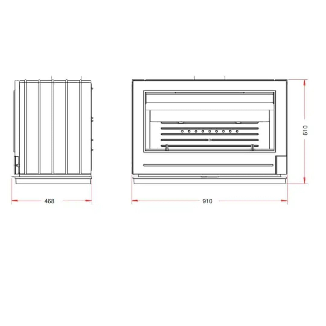 Hydro Fire Invicta Preston Freestanding Fireplace