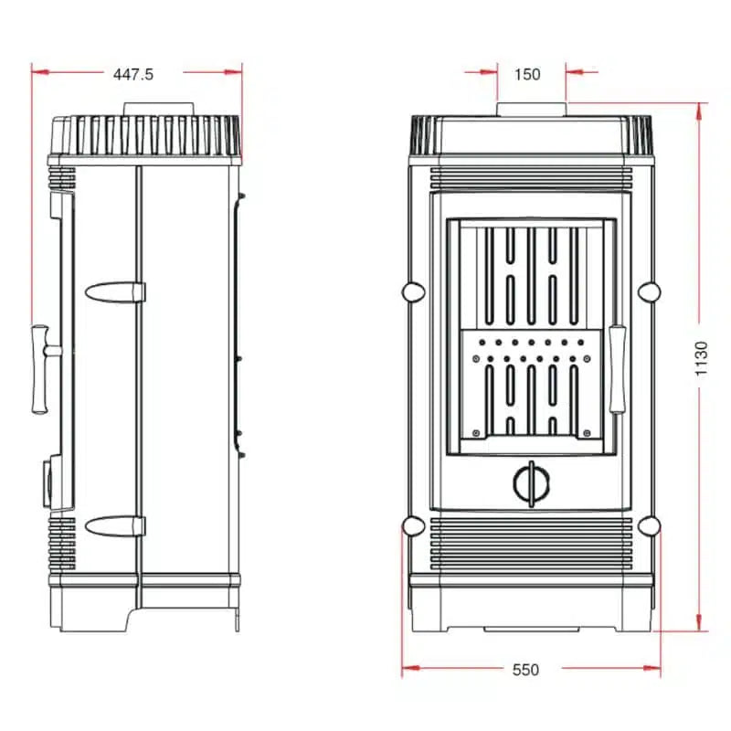 Hydro Fire Invicta Gomont Freestanding Fireplace