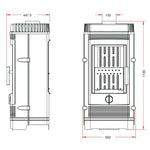 Hydro Fire Invicta Gomont Freestanding Fireplace