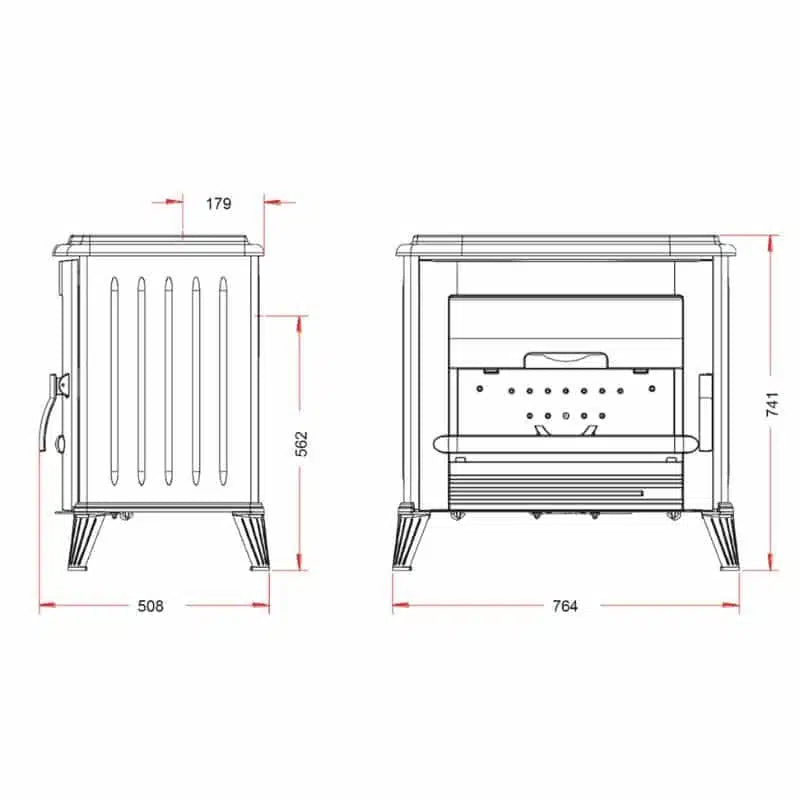 Hydro Fire Invicta Le Modena Freestanding Fireplace