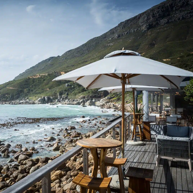 Hydro Fire 2.6m Square Ecru Classic Parasol (excludes Medium Base)