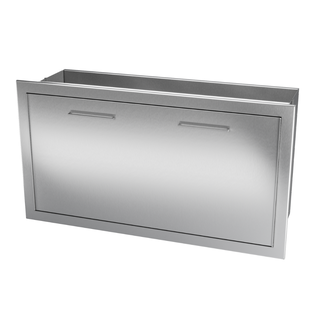 Outdoor steel gas grill with dome lid modern design