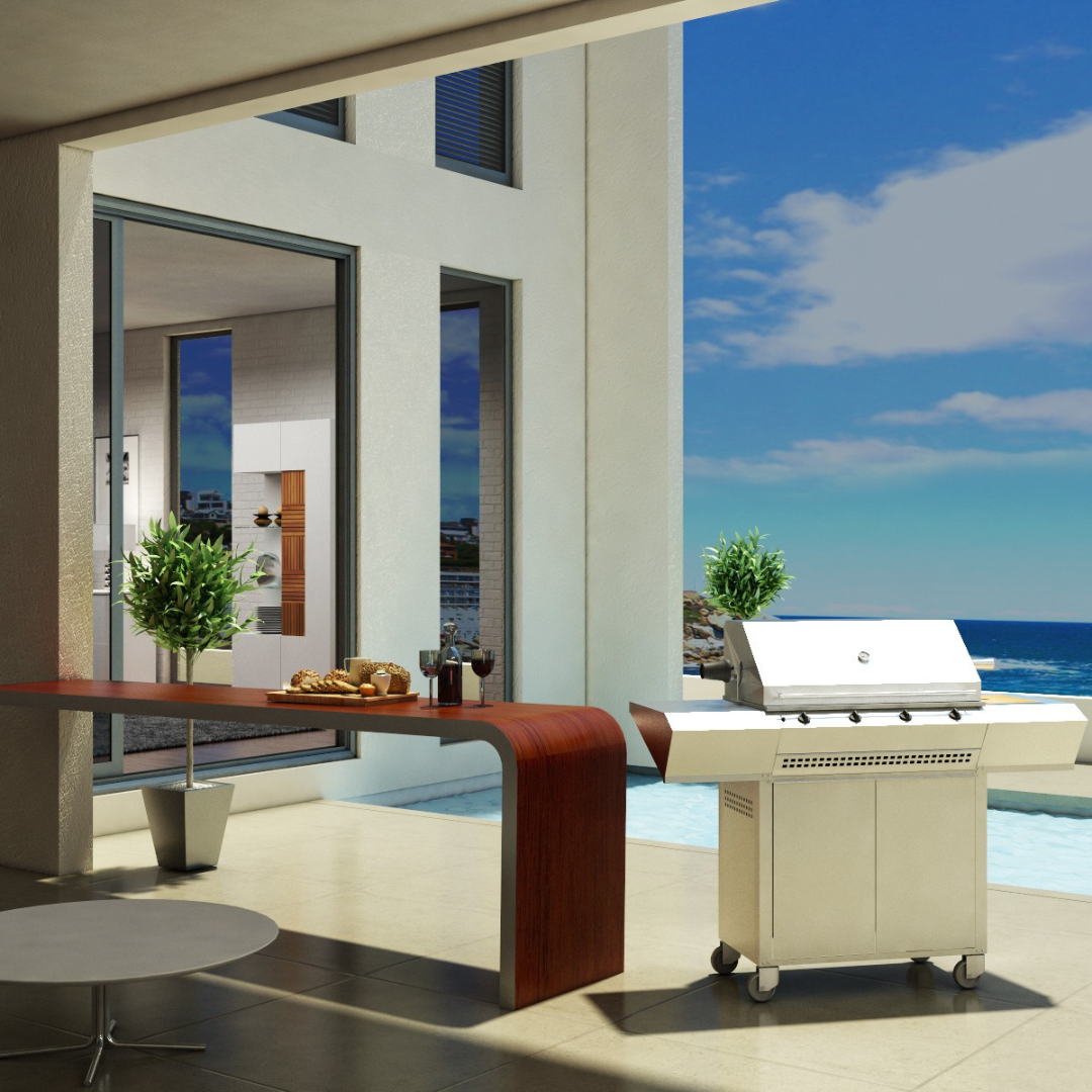 CHAD-O-CHEF 4 BURNER SIZZLER MOBILE GAS GRILL | COASTAL GRADE STEEL