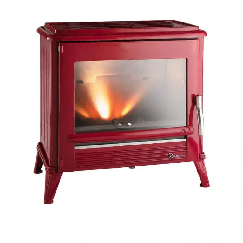 Hydro Fire Invicta Le Modena (Red Enamel) Freestanding Fireplace