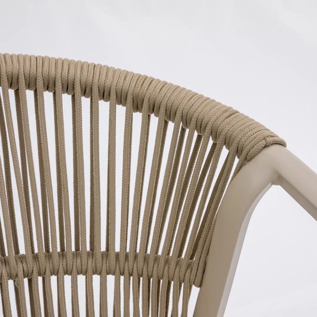 Hydro Fire Coastal Weave Dining Chair (Beige)