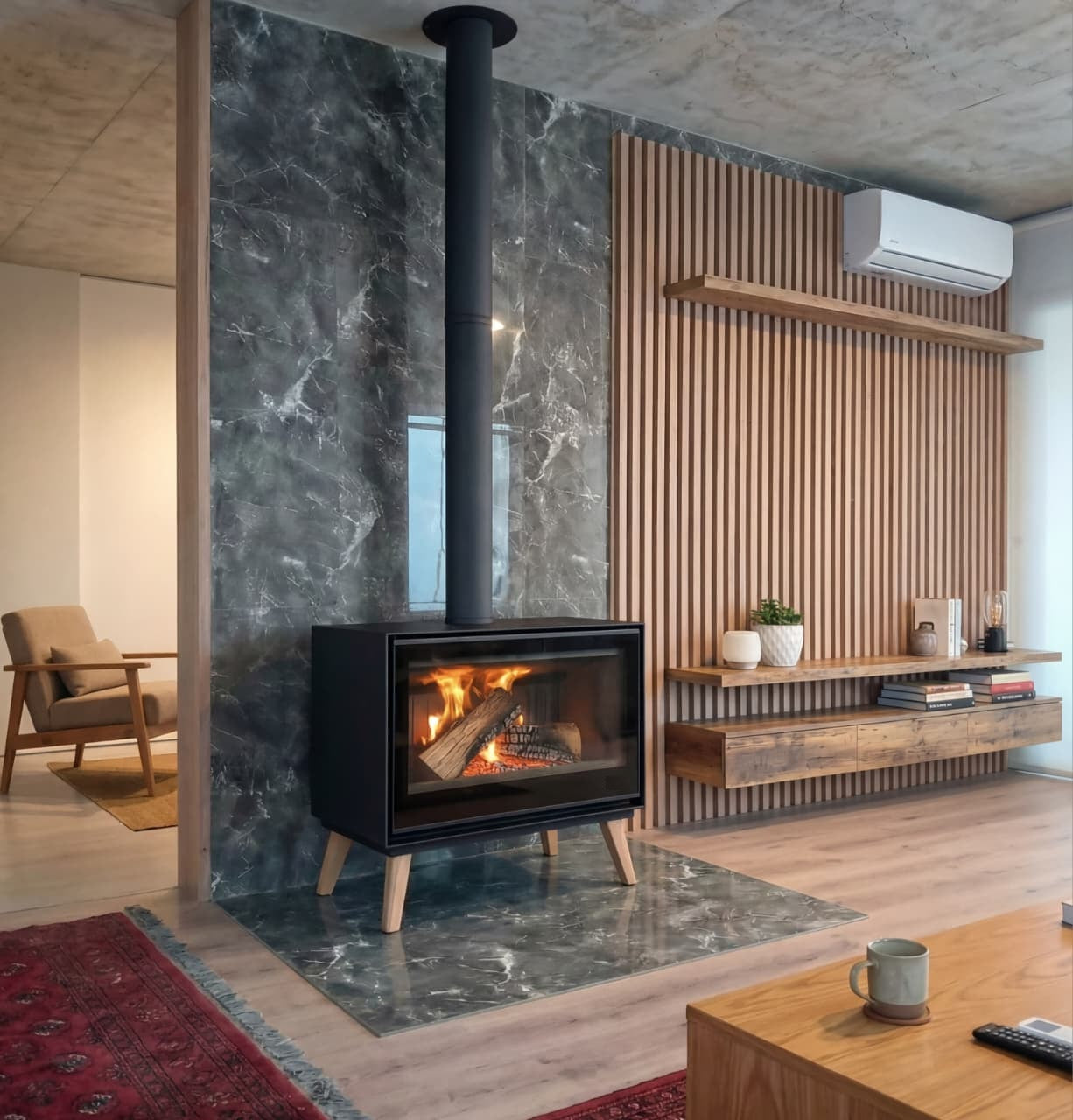 SAfire HEETA 950 OAKLEY WOOD FIREPLACE
