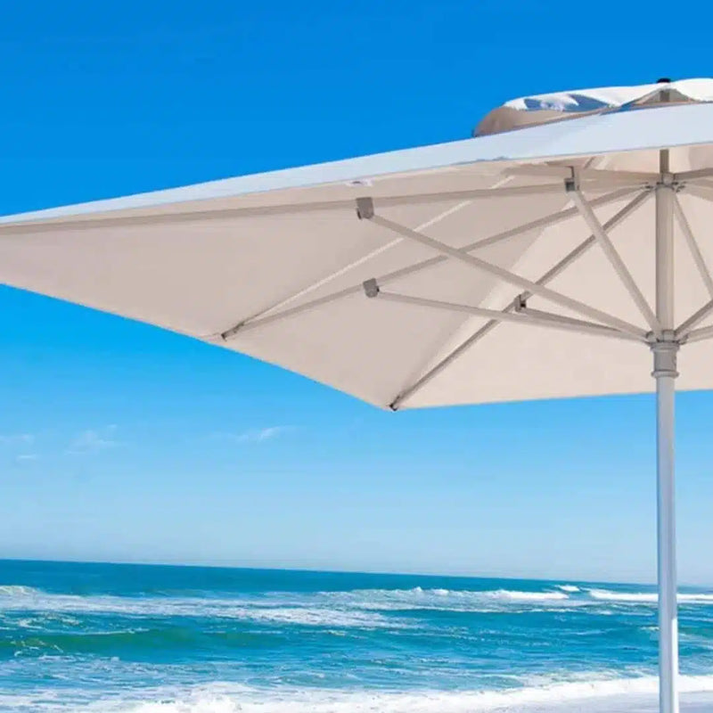 Hydro Fire 2m Square Ecru Classic Corp Parasol (Excl Base 25kg)