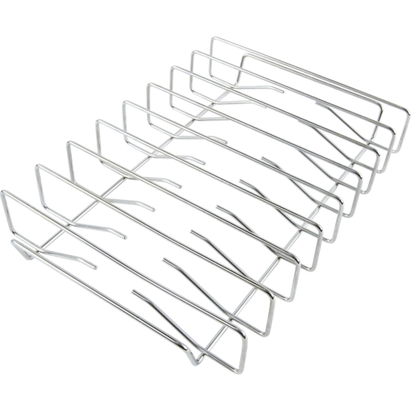 Set of metal cooling racks on a white background
