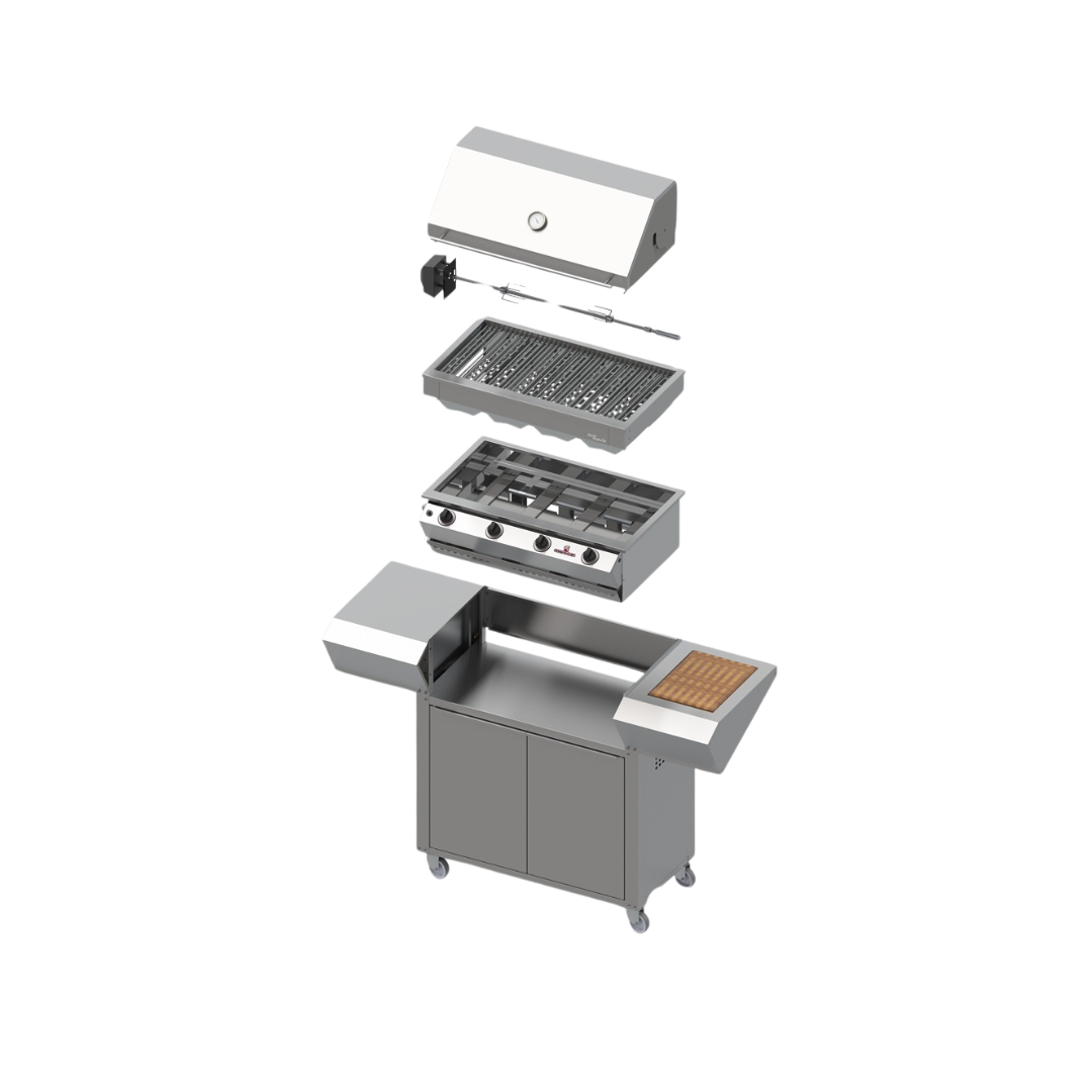 Chad-O-Chef 4B Sizzler hybrid mobile exploded parts diagram