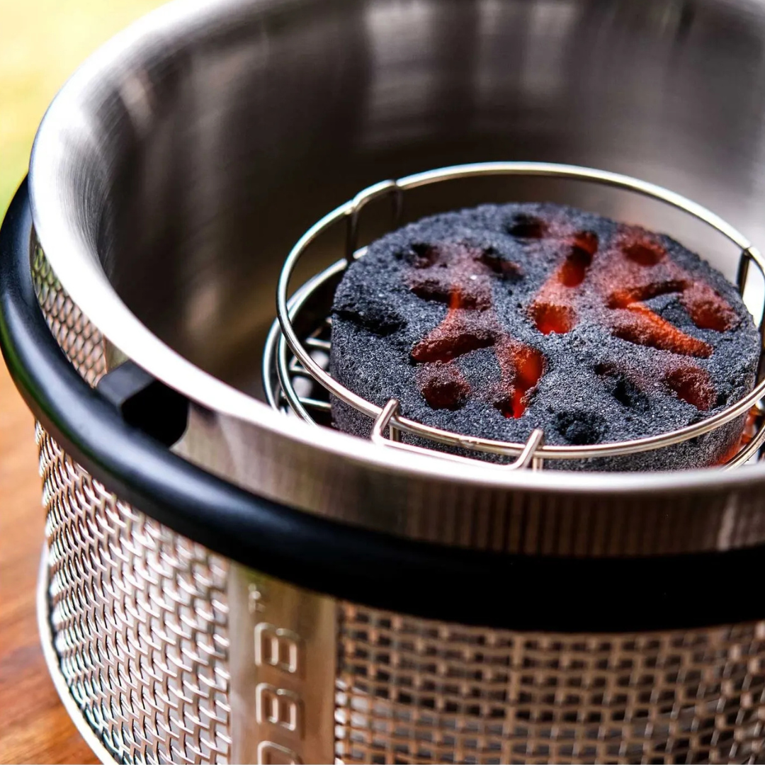 Cobb grill coals for portable outdoor cooking, quick light fuel