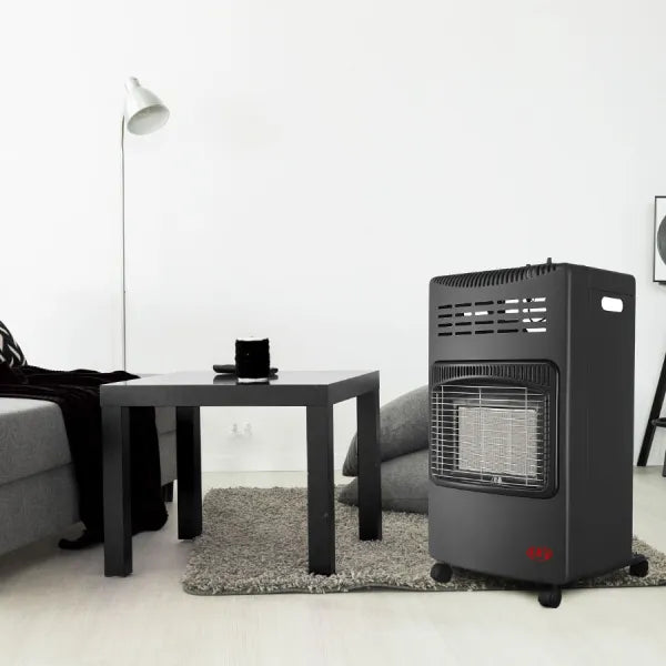 GAS HEATER ROLL ABOUT | BLACK