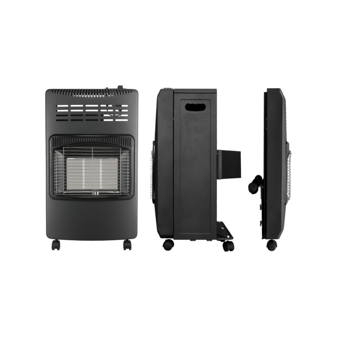 GAS HEATER ROLL ABOUT | BLACK