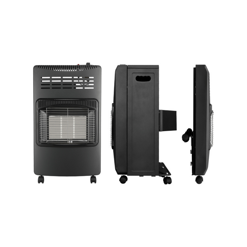 GAS HEATER ROLL ABOUT | BLACK