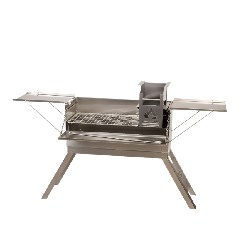 Homefires Kamps SS wood stove, efficient stainless steel heating