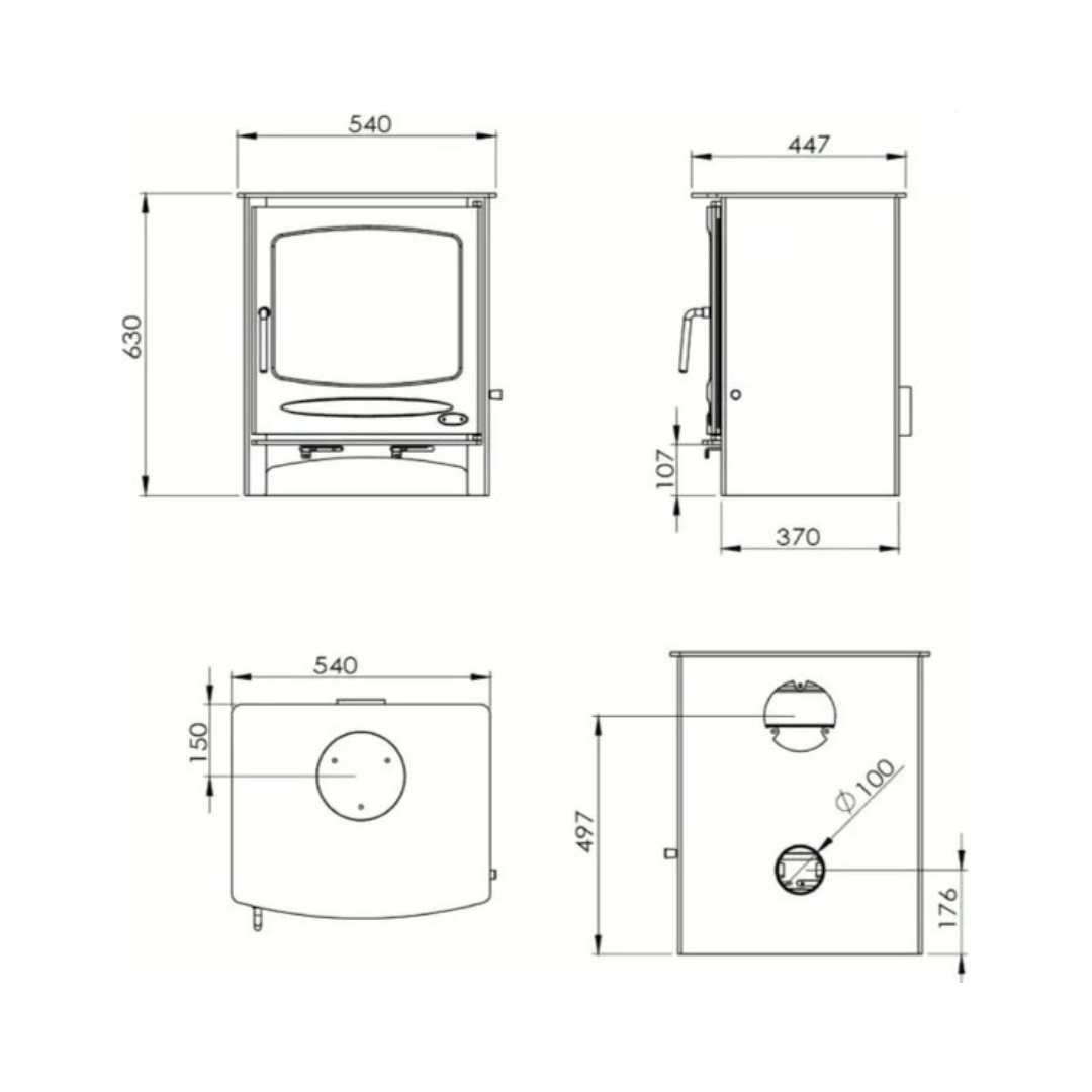 HENLEY SHERWOOD 8KW | LOG BOX