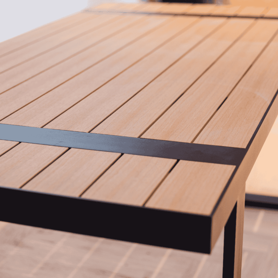 Hydro Fire Atsi Dining Table (slate finish)