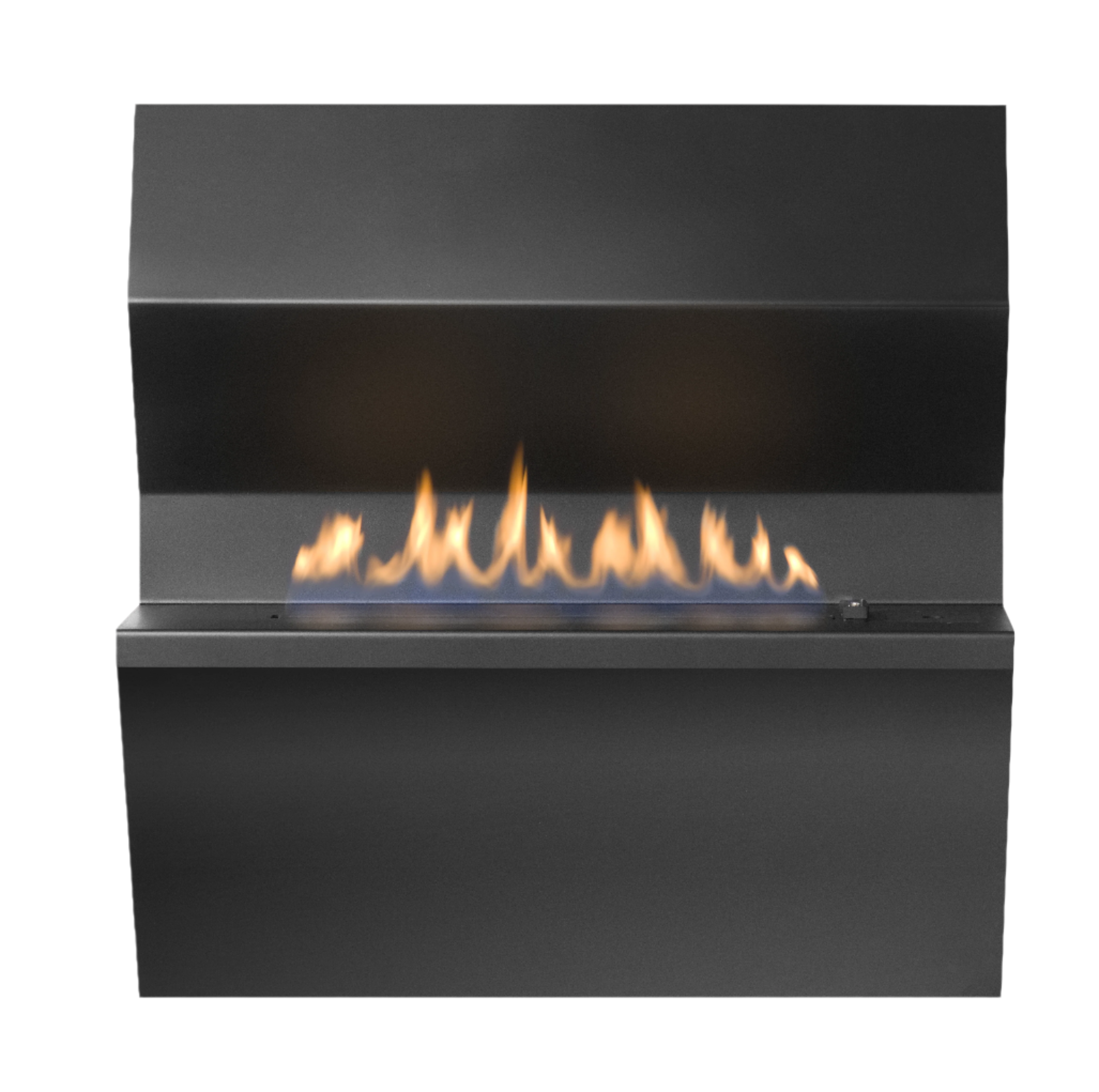 Infiniti Picasso modern built in fireplace front view