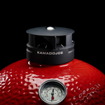 Kamado Joe Kontrol Tower top vent, precise airflow control for ceramic grill.