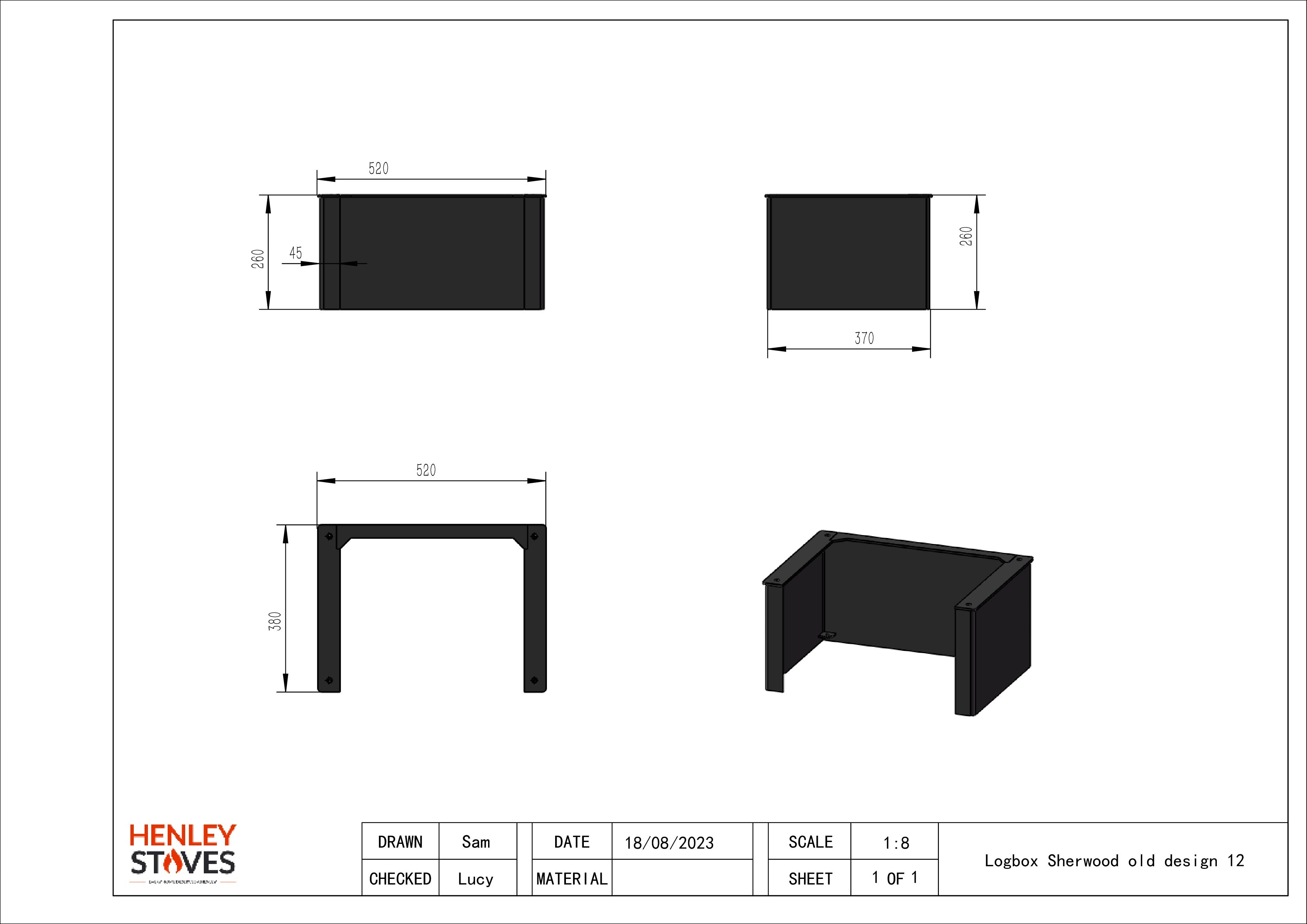 HENLEY SHERWOOD 12KW | LOG BOX