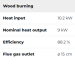 Palazzetti Ecopalex GTM70 system diagram, pellet stove connections and specs.