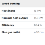 Palazzetti Ecopalex GTM90 diagram high efficiency fireplace