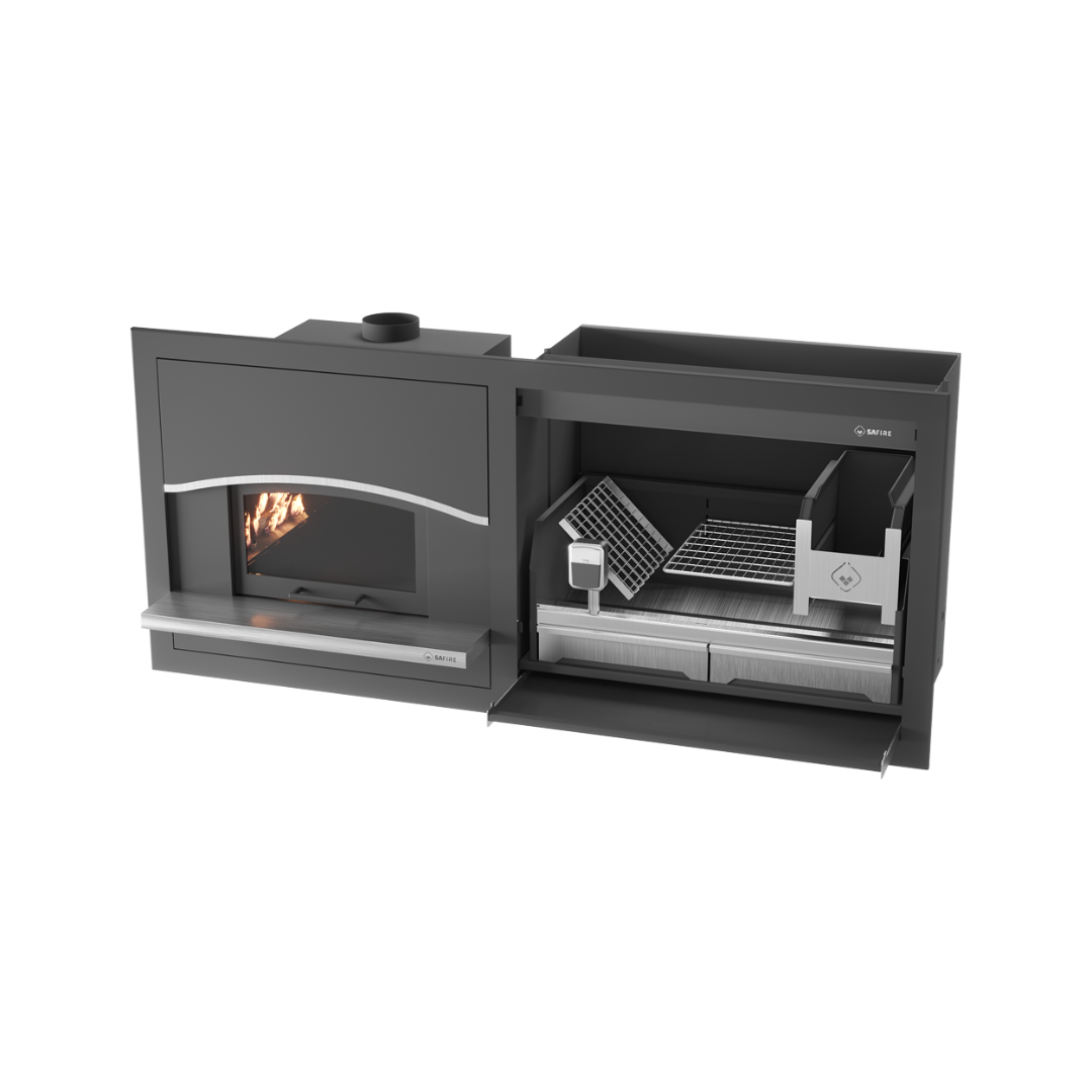SAfire PYRO WOOD BRAAI with PIZZA OVEN