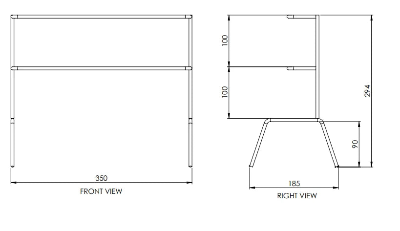 304 stainless steel braai grid, size chart and dimensions for stand model