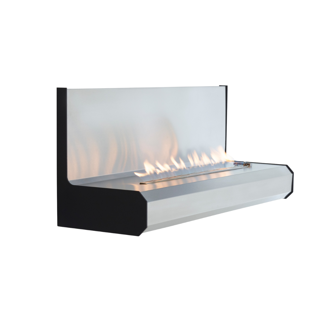Symphony Series 1 wood-burning fireplace side view