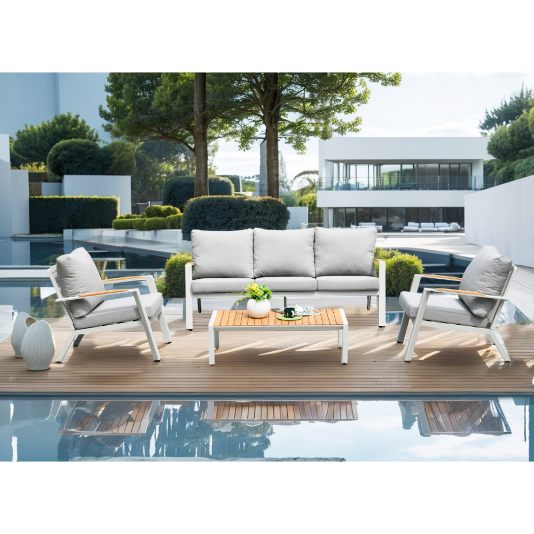 HYDROFIRE SALERNO ROPE TEAK FUSION SET