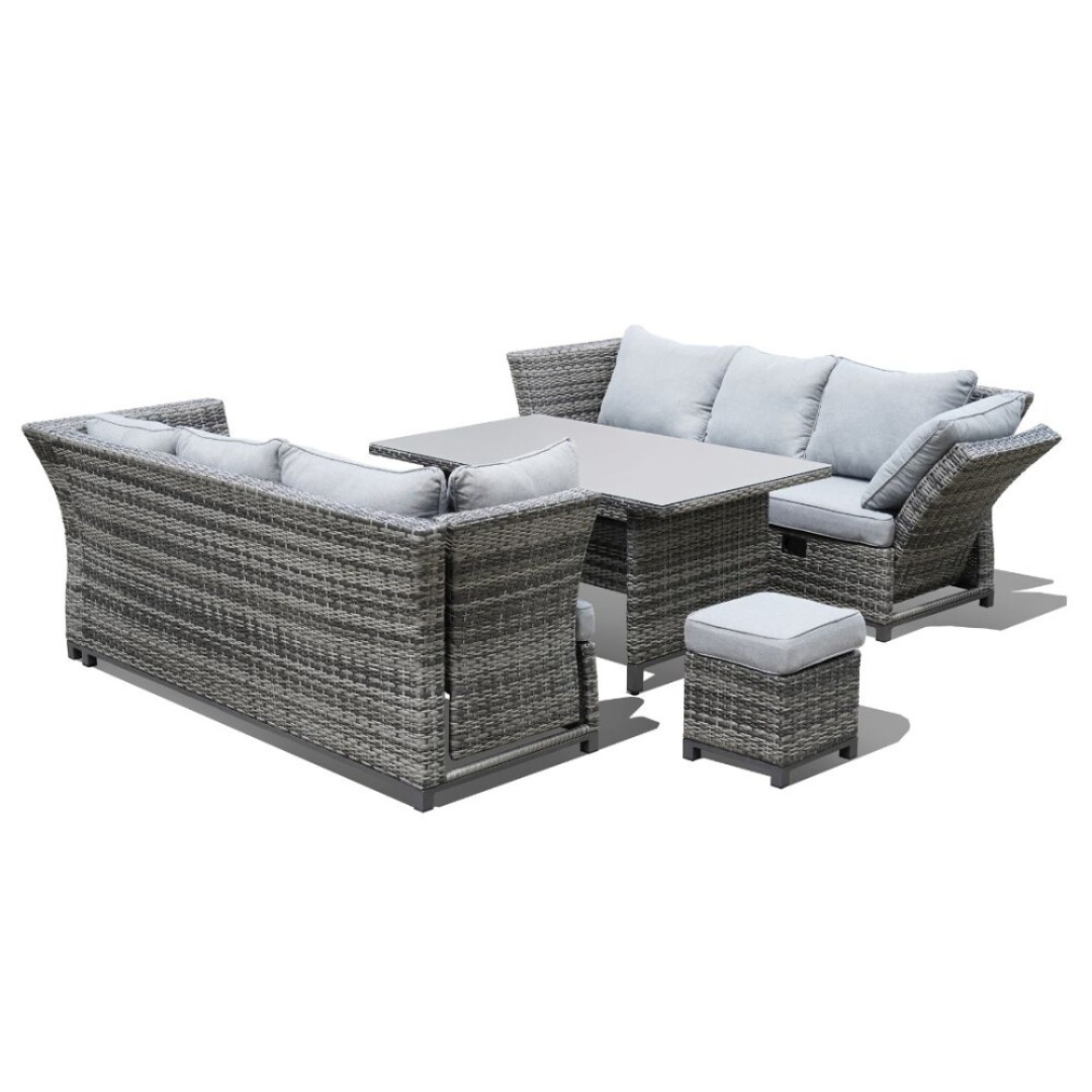 HYDROFIRE VERSANO PATIO LOUNGE SET (Dark Grey)