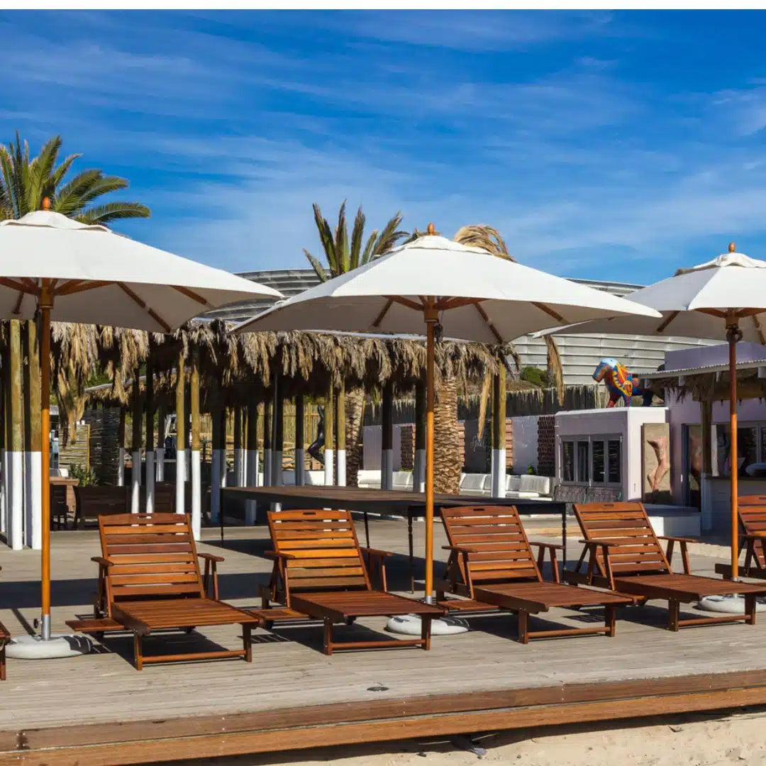 Hydro Fire 2.8m Square Ecru Classic Parasol (excludes Large Base)