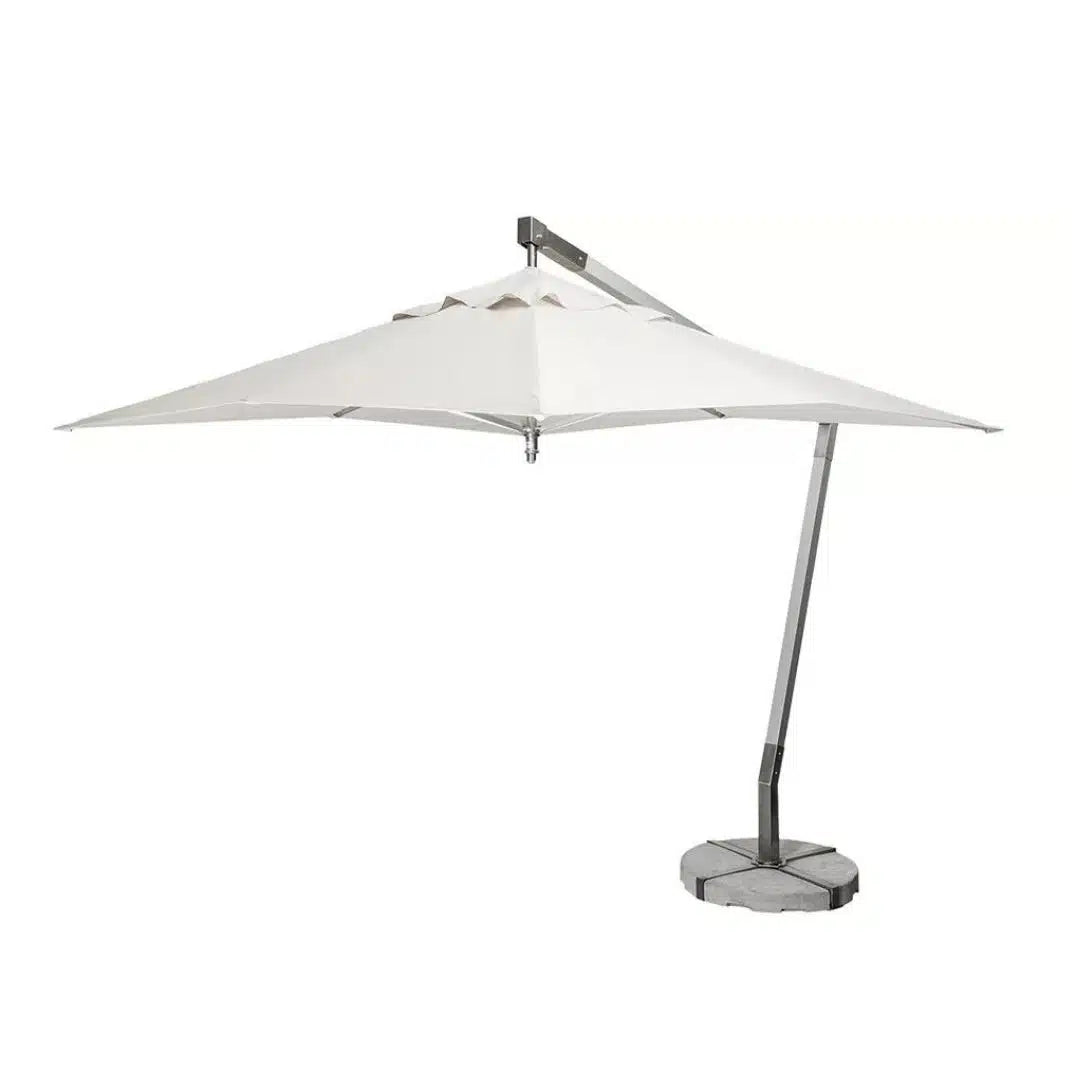 Hydro Fire 3m Square Ecru Cantilever Atlantic Parasol (Wall Mounted)