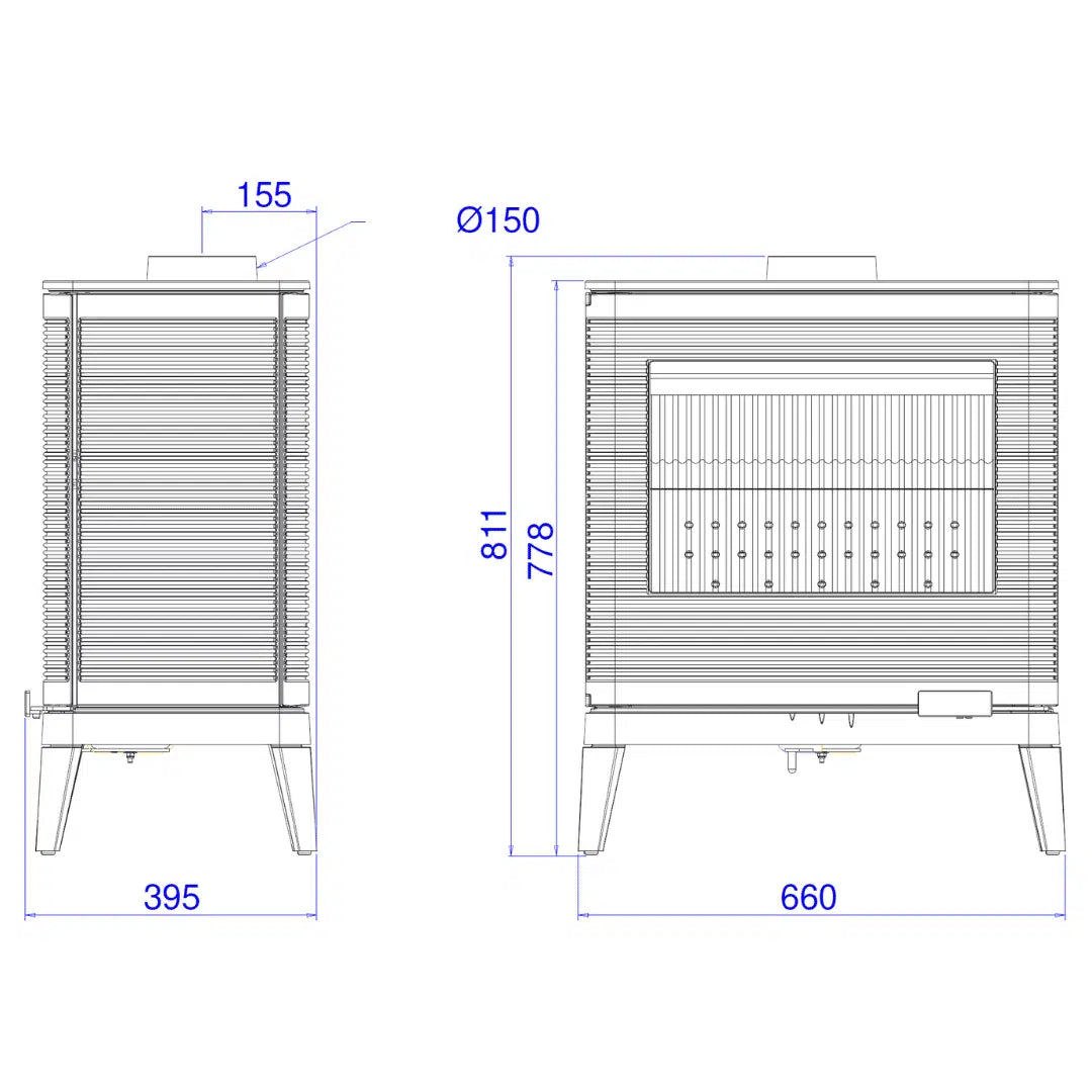 Hydro Fire Invicta Kazan Zen Freestanding Fireplace