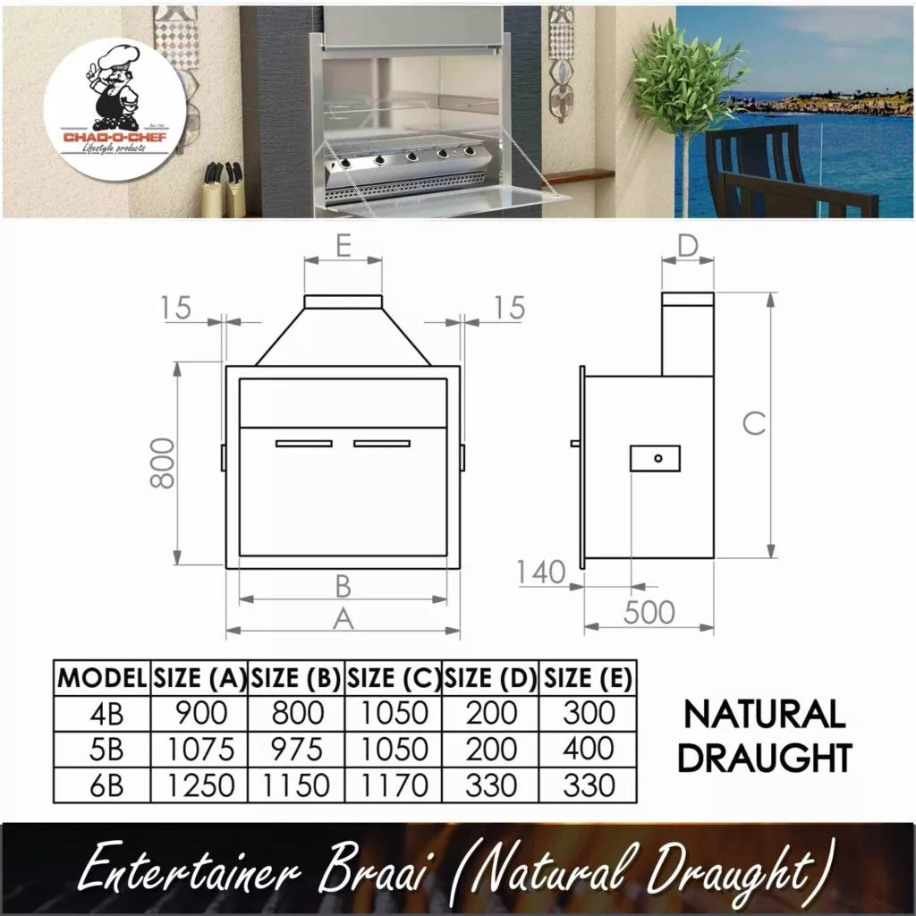 Chad-O-Chef 5B Entertainer Gas Braai