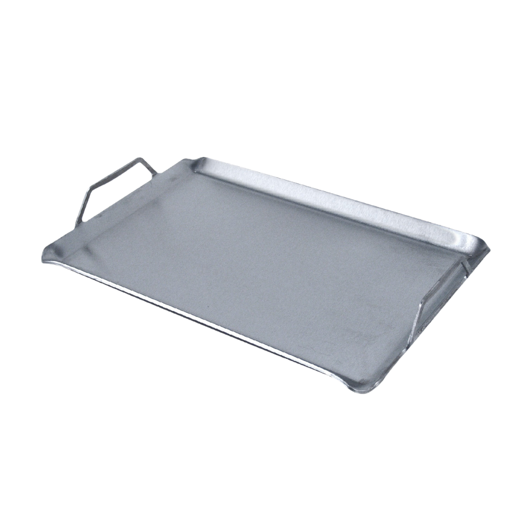 A set of three stainless steel Chad-O-Chef stir-fry pans of varying sizes with handles.