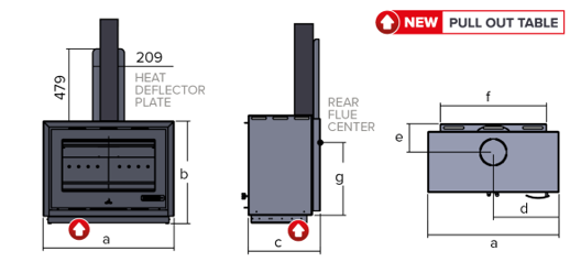 Wall hanging mounting plate fireplace drawings technical diagram
