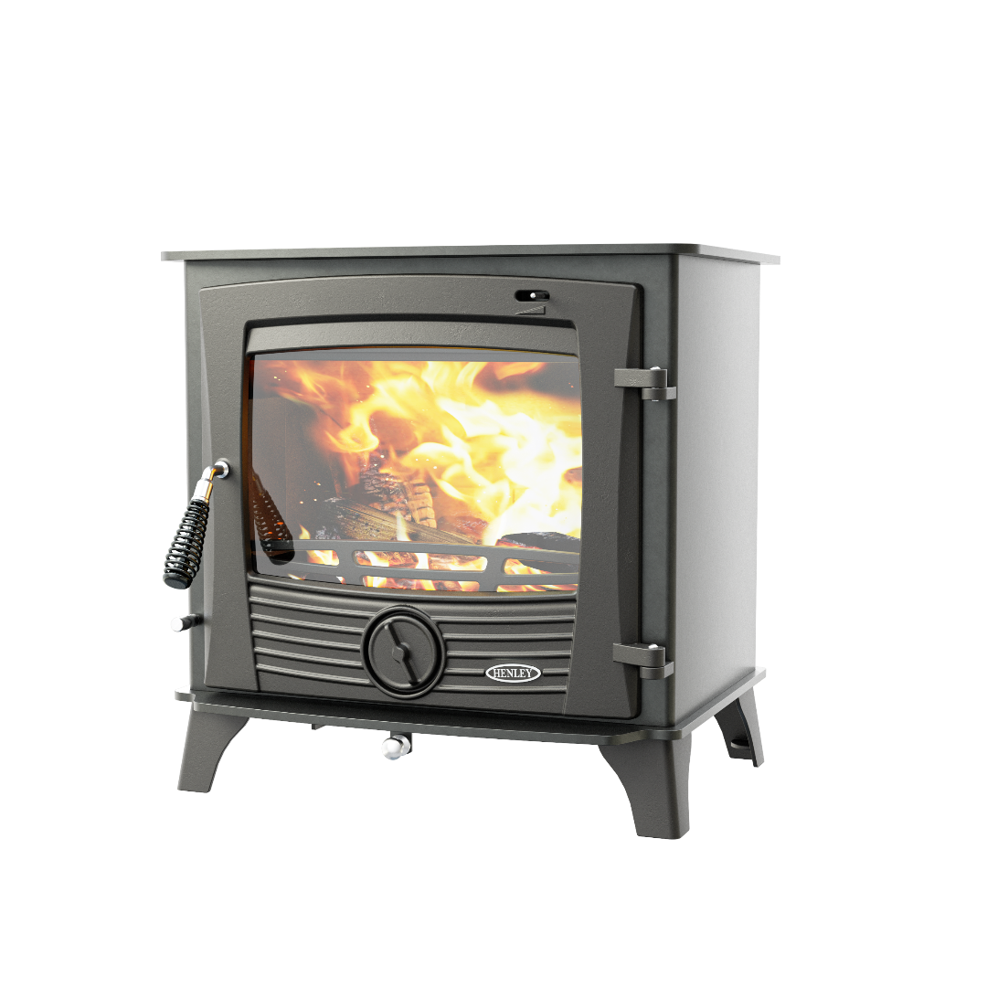 Henley Druid 16 freestanding wood stove, traditional cast iron design