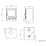 Henley Sherwood 12 wood stove diagram efficient heating