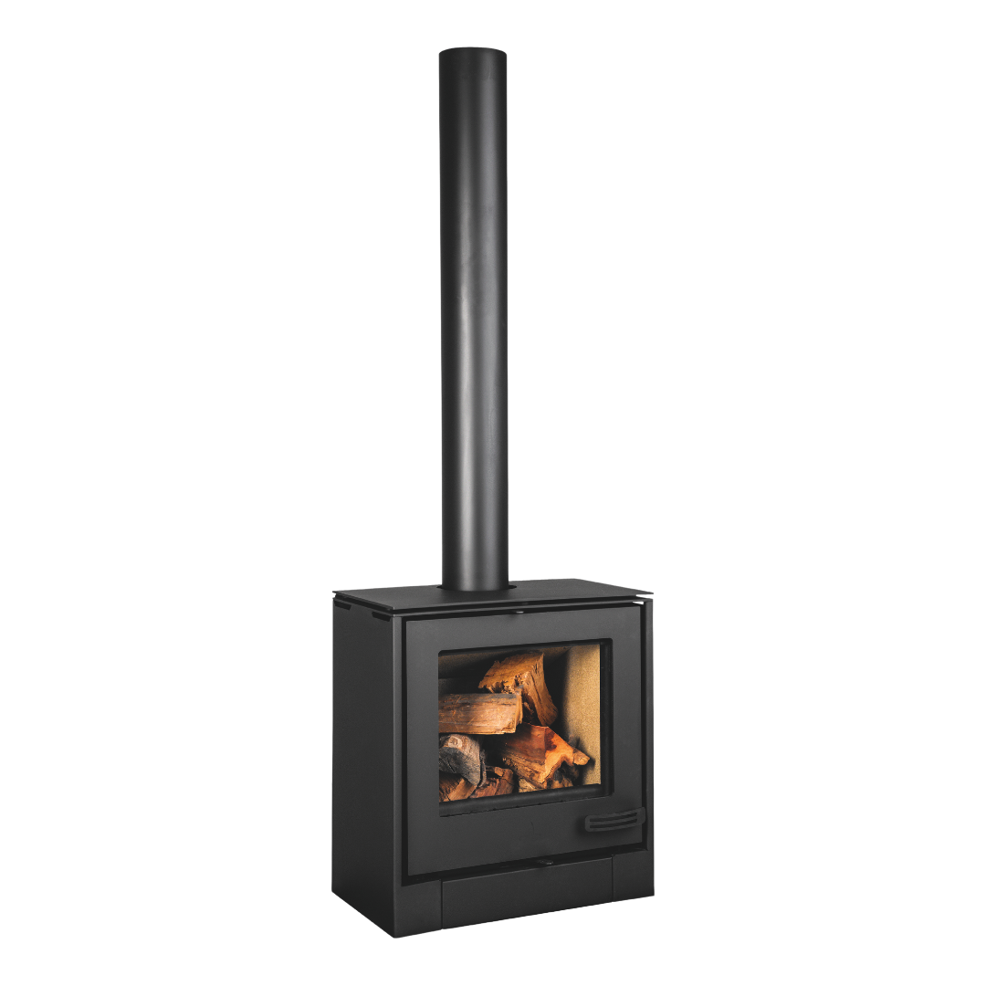 Infiniti Cube 8 kW compact freestanding wood stove