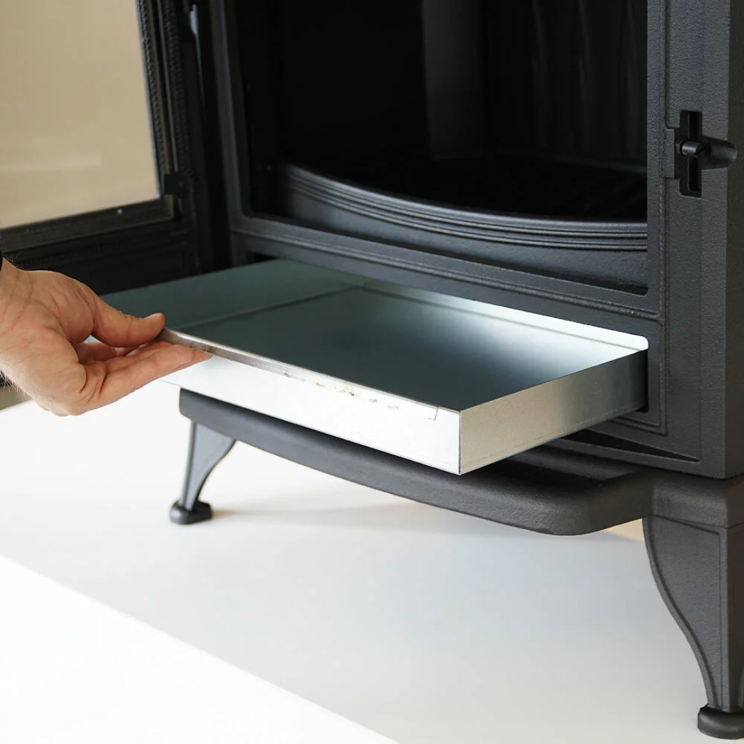 Kratki K6 ash drawer accessory, replacement part for stove