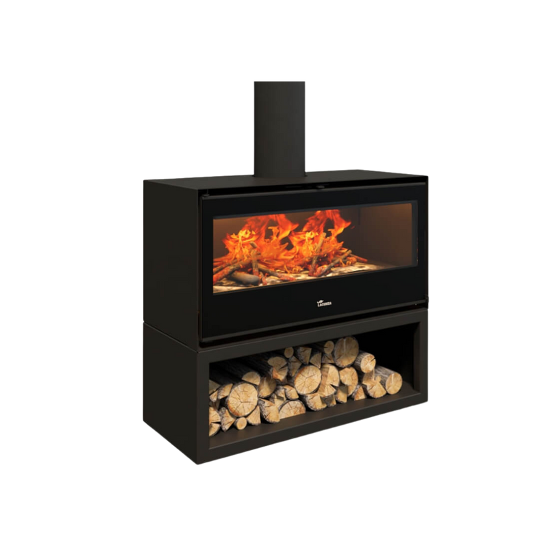 LACUNZA SILVER 1000 CAST IRON FREESTANDING | LOG BOX